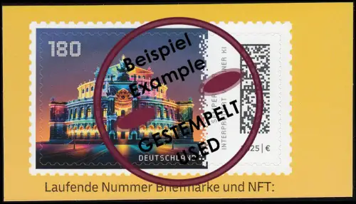 3931 Historische Bauwerke - Semperoper Dresden, SELBSTKLEBEND, gestempelt O