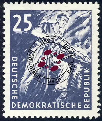 571 Kohlebergbau 25 Pf Bergmann, gestempelt O