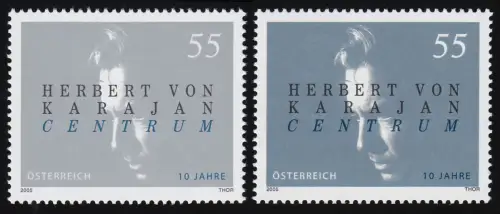 2507 Herbert von Karajan Centrum, beide Farben hell- und dunkelgrau im Set, **