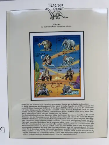 Motiv Tiere der Urzeit / Dinos - Südamerika ** Lindner-Vordruckbinder, 35 Seiten