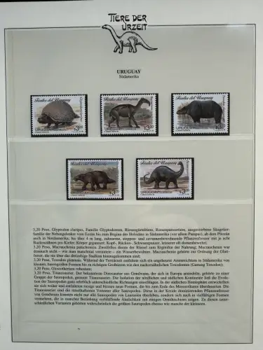 Motiv Tiere der Urzeit / Dinos - Südamerika ** Lindner-Vordruckbinder, 35 Seiten