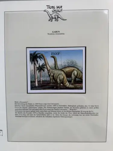 Motiv Tiere der Urzeit / Dinos - Afrika 1 ** - Lindner-Vordruckbinder, 60 Seiten