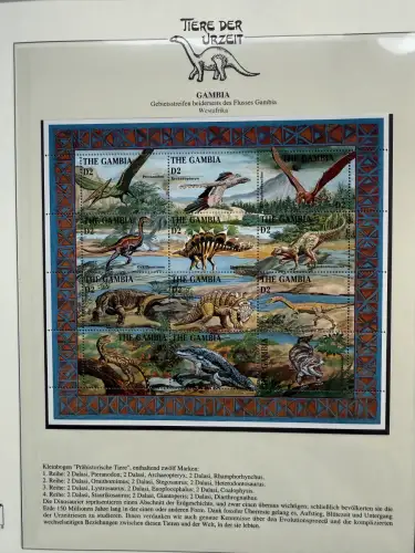 Motiv Tiere der Urzeit / Dinos - Afrika 1 ** - Lindner-Vordruckbinder, 60 Seiten