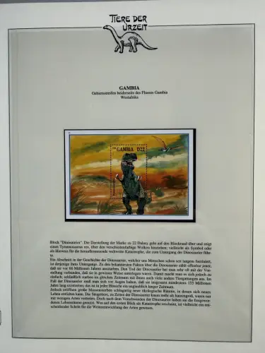 Motiv Tiere der Urzeit / Dinos - Afrika 1 ** - Lindner-Vordruckbinder, 60 Seiten