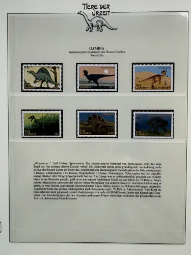 Motiv Tiere der Urzeit / Dinos - Afrika 1 ** - Lindner-Vordruckbinder, 60 Seiten