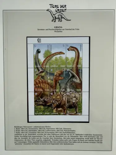 Motiv Tiere der Urzeit / Dinos - Afrika 1 ** - Lindner-Vordruckbinder, 60 Seiten