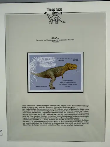 Motiv Tiere der Urzeit / Dinos - Afrika 1 ** - Lindner-Vordruckbinder, 60 Seiten