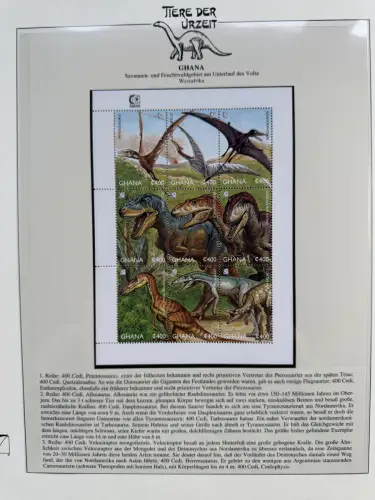 Motiv Tiere der Urzeit / Dinos - Afrika 1 ** - Lindner-Vordruckbinder, 60 Seiten