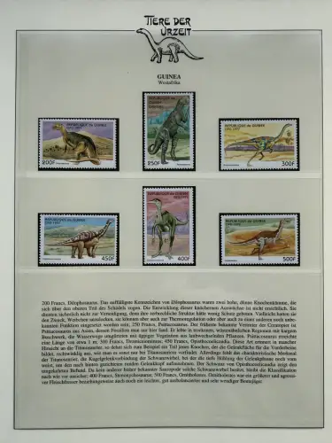 Motiv Tiere der Urzeit / Dinos - Afrika 1 ** - Lindner-Vordruckbinder, 60 Seiten