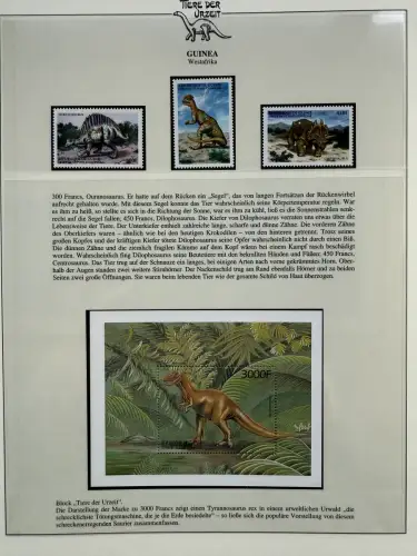 Motiv Tiere der Urzeit / Dinos - Afrika 1 ** - Lindner-Vordruckbinder, 60 Seiten