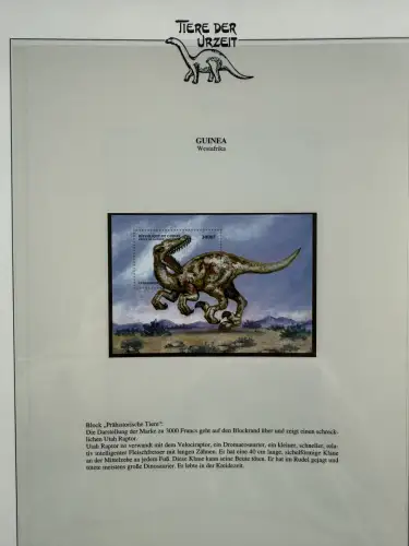 Motiv Tiere der Urzeit / Dinos - Afrika 1 ** - Lindner-Vordruckbinder, 60 Seiten