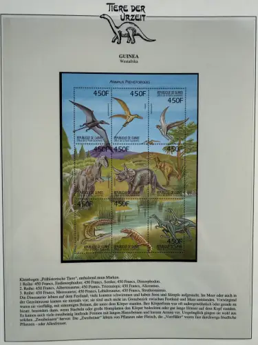 Motiv Tiere der Urzeit / Dinos - Afrika 1 ** - Lindner-Vordruckbinder, 60 Seiten