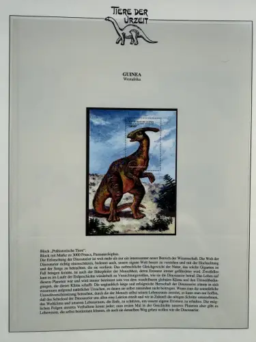 Motiv Tiere der Urzeit / Dinos - Afrika 1 ** - Lindner-Vordruckbinder, 60 Seiten