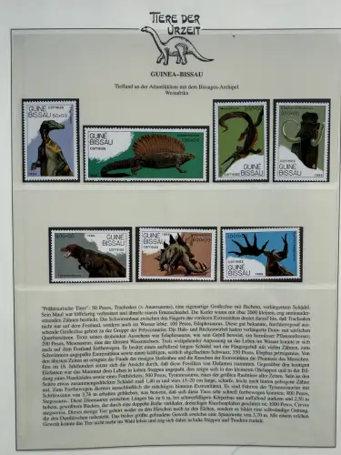 Motiv Tiere der Urzeit / Dinos - Afrika 1 ** - Lindner-Vordruckbinder, 60 Seiten