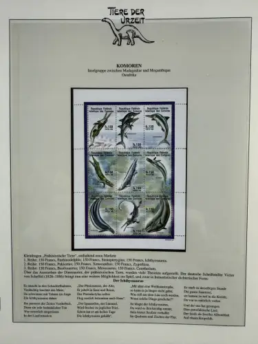 Motiv Tiere der Urzeit / Dinos - Afrika 1 ** - Lindner-Vordruckbinder, 60 Seiten