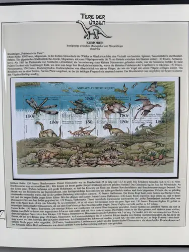 Motiv Tiere der Urzeit / Dinos - Afrika 1 ** - Lindner-Vordruckbinder, 60 Seiten