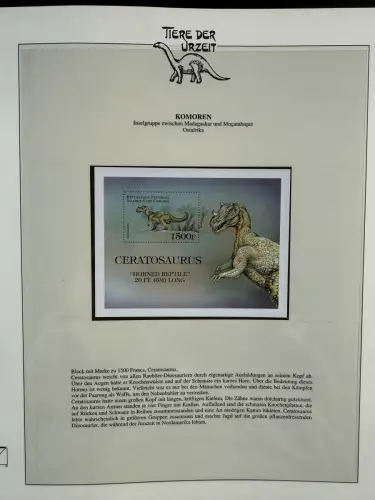 Motiv Tiere der Urzeit / Dinos - Afrika 1 ** - Lindner-Vordruckbinder, 60 Seiten