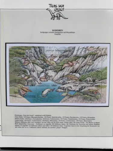 Motiv Tiere der Urzeit / Dinos - Afrika 1 ** - Lindner-Vordruckbinder, 60 Seiten