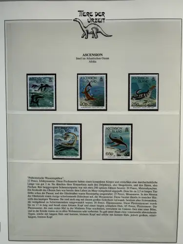 Motiv Tiere der Urzeit / Dinos - Afrika 1 ** - Lindner-Vordruckbinder, 60 Seiten