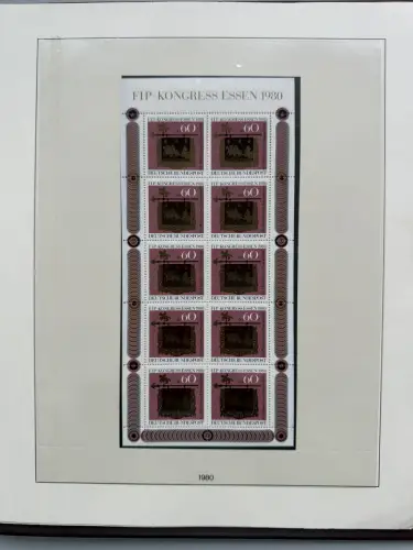 Bund 1959-1999 in vier LINDNER-T-Vordruckalben postfrisch ** komplett