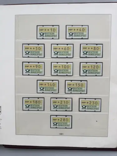 Bund 1959-1999 in vier LINDNER-T-Vordruckalben postfrisch ** komplett