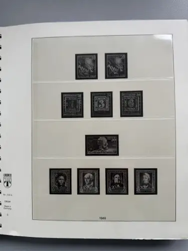 Bund 1959-1999 in vier LINDNER-T-Vordruckalben postfrisch ** komplett