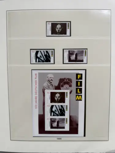 Bund 1959-1999 in vier LINDNER-T-Vordruckalben postfrisch ** komplett