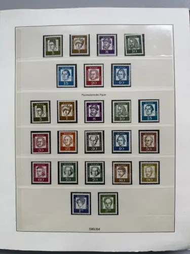 Bund 1959-1999 in vier LINDNER-T-Vordruckalben postfrisch ** komplett