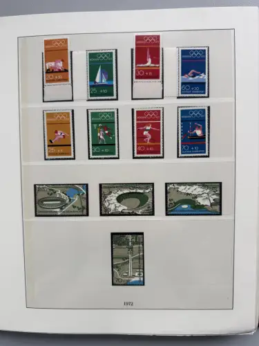 Bund 1959-1999 in vier LINDNER-T-Vordruckalben postfrisch ** komplett