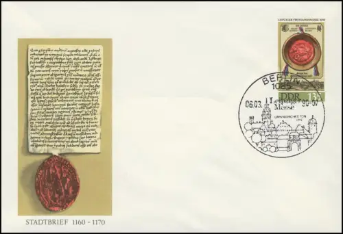U 11 Leipziger Frühjahrsmesse 1990 1,35 M, ESSt Berlin Grimmaisches Tor 6.3.1990