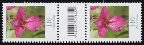 3471 Wild-Gladiole 110 Cent, Paar KLEINE Nr. - Codierfeld OFFENE 4 - ohne Nr. **