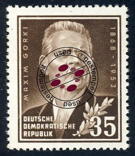 354 Maksim Gorkij, gestempelt O