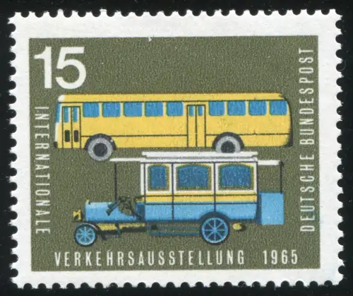 470I Ausstellung 15 Pf mit PLF I blauer Fleck in EU in DEUTSCHE, Feld 41 **