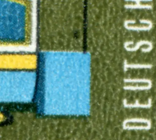 470 Ausstellung 15 Pf mit PLF Fleck im hinteren Teil des Autos, Feld 37 **