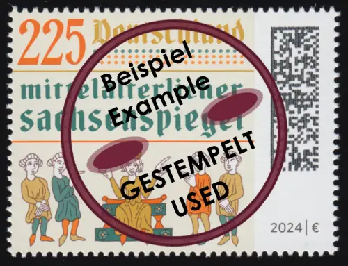 3815 Sachsenspiegel, O gestempelt