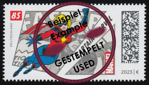 3797 Superhelden: Captain Marvel, O gestempelt