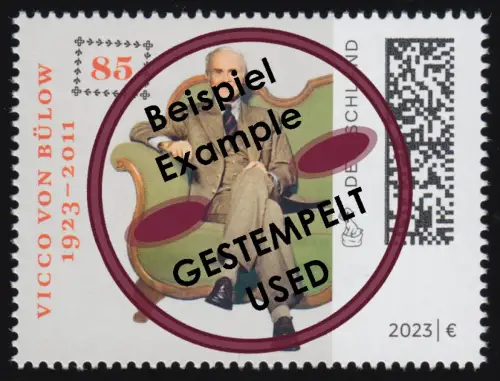 3794 von Bülow auf dem Sofa, O gestempelt