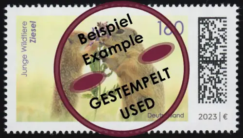 3782 Junge Wildtiere: Ziesel, O gestempelt