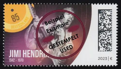 3780 Legenden der Pop-/Rockmusik: Jimi Hendrix, O gestempelt