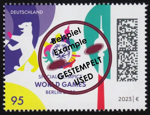 3770 Special Olympics World Games Berlin 2023, O gestempelt