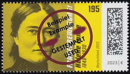 3761 Pädagogin und Frauenrechtlerin Helene Lange, gestempelt O