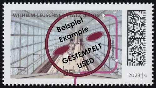 3760 U-Bahnstation - Wilhelm-Leuschner-Platz, Leipzig, gestempelt O