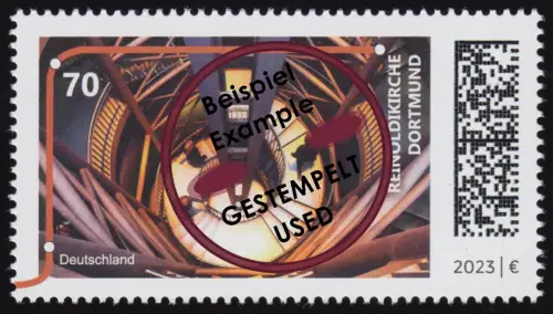 3759 U-Bahnstation - Reinoldikirche, Dortmund, gestempelt O