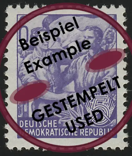 364 XII Fünfjahrplan 6 Pf Wz.2 XII, Offset-Urdruck gestempelt O