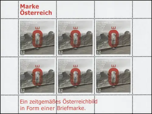2962 Ö Marke Österreich, Thoenen Designer - kompletter Kleinbogen, postfrisch **