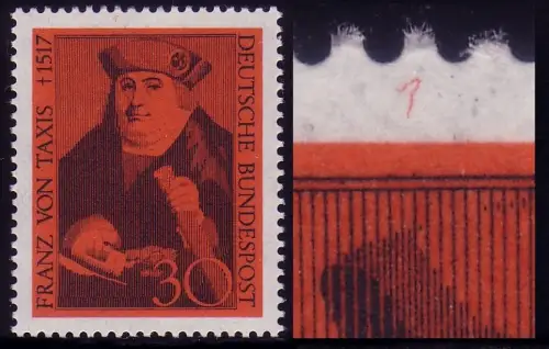 535I Franz von Taxis, orangener Haken oben, Feld 7, **