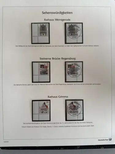 Sammlung Deutschland PLUS 1998-2021 Ecken **/ESST - 9 Ringbinder (Post-Abo) kpl.