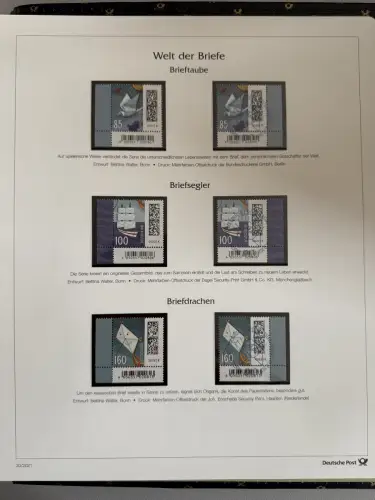 Sammlung Deutschland PLUS 1998-2021 Ecken **/ESST - 9 Ringbinder (Post-Abo) kpl.