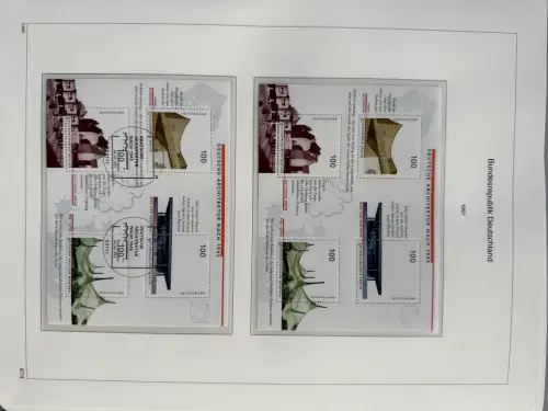 Bund 1993-2002 in zwei KABE Bicollect-Vordruck-Ringbindern, ** / O