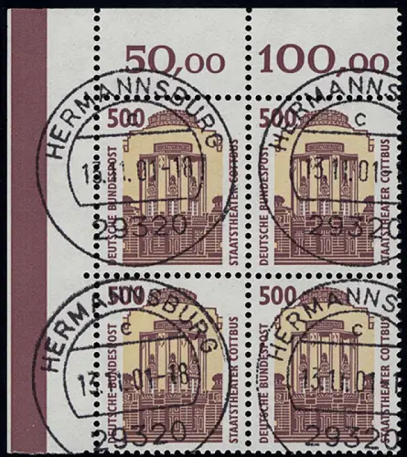 1679 SWK 500 Pf Eck-Vbl. ol Tages-O